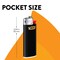 BIC Mini Lighter, Classic Collection, Assorted Black, White, Red, Orange, Green, Yellow, Light Blue and Dark Blue Unique Lighter Colors, 50 Count Tray of Lighters
